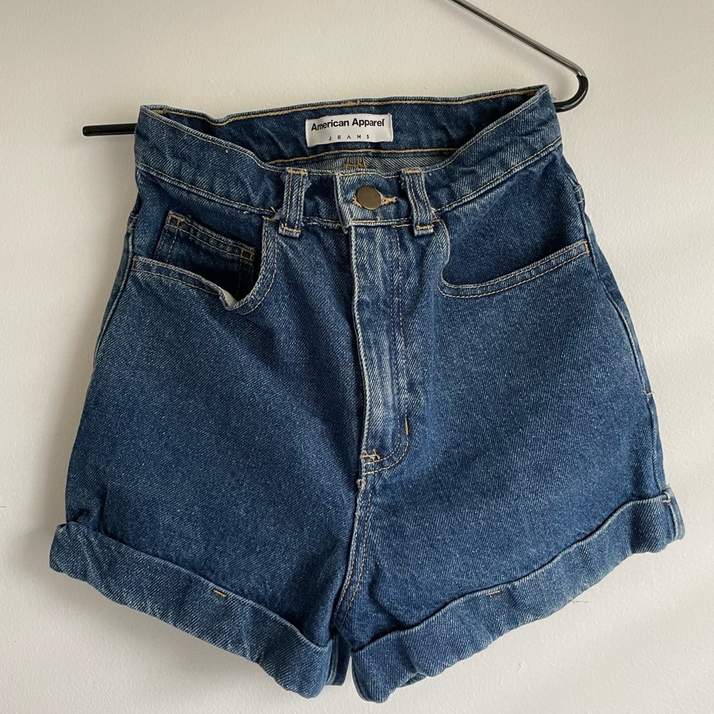 American Apparel denim jean shorts, size 25